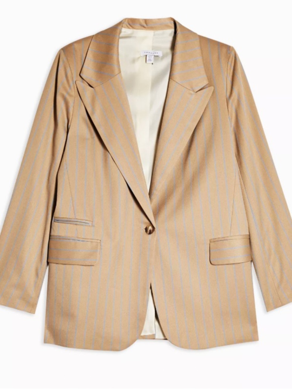 Topshop Camel Double Breasted Suit.